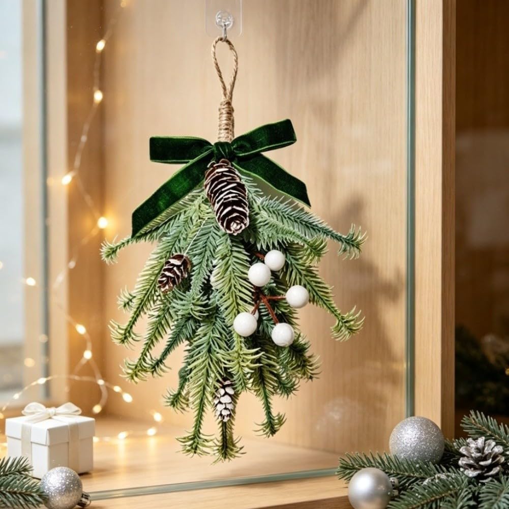 Guirnalda Navidad Pared Plástico Realista 30x17cm