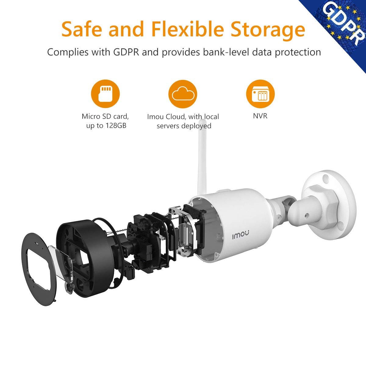 Imou Bullet 2C 5MP - Telecamera WiFi Esterno IP67, Rilevamento Umano, Visione Notturna 30m, Compatibile Alexa - Foto 2