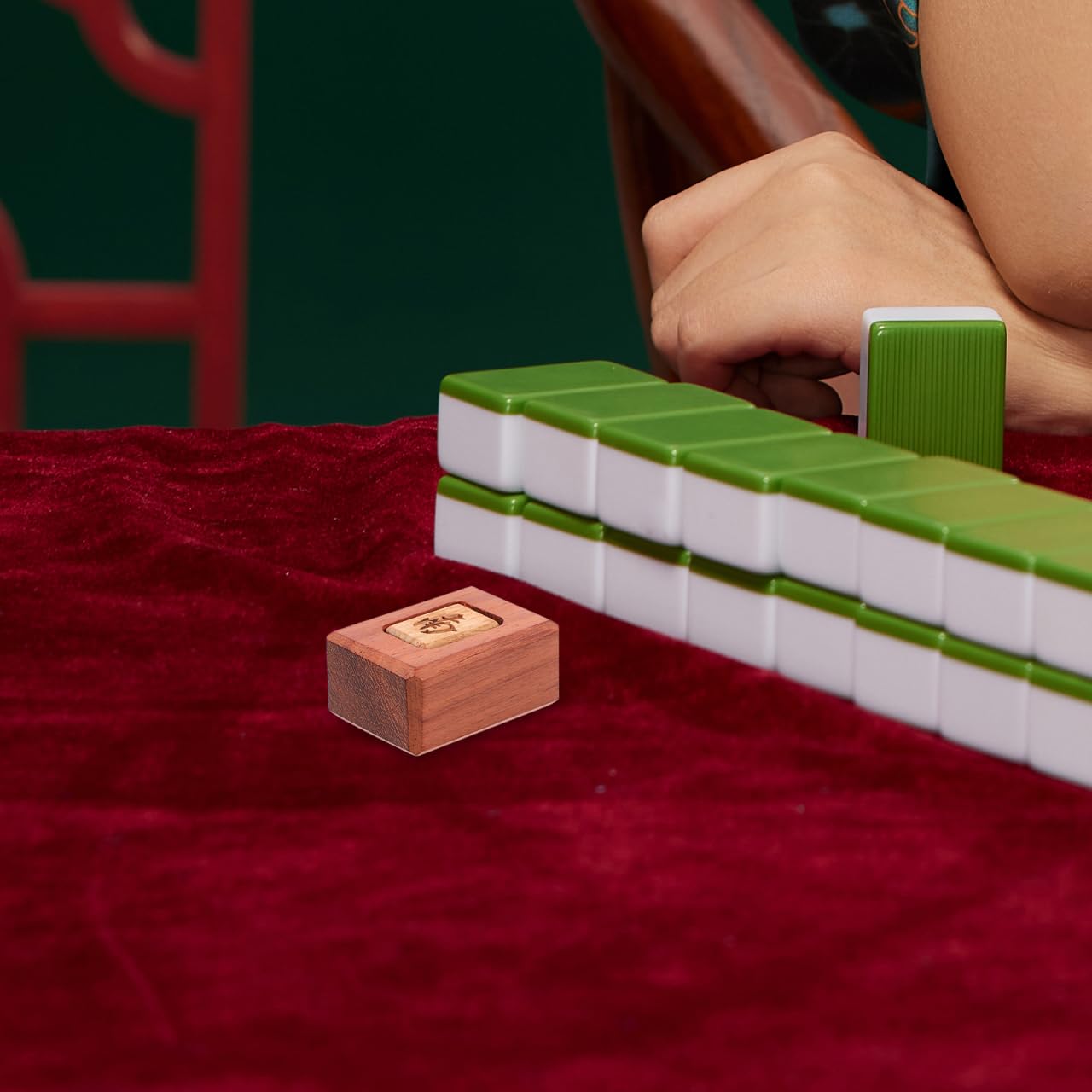 OUNONA Mahjong Wind Indicator 1.50 Inch Wooden Accessory for Professional Chinese Mahjong Game Play Traditional Dealer Token Enhancing Gameplay - Image 4