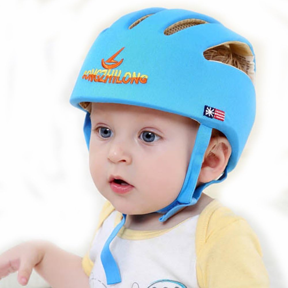Dotbaby Toddlers Daily Safety Helmet Head Protective Hat (Blue)