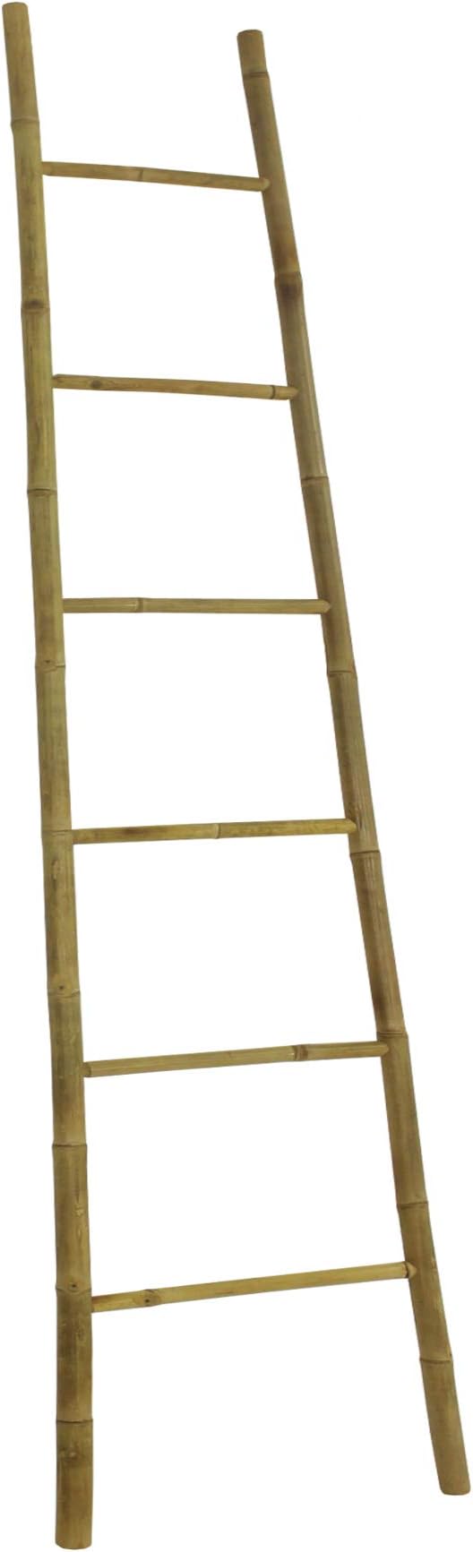 Statra Bamboo Bath Towel Ladder Rack 8 Ft, 96 inches x 20 inches x 2 Inches, Natural