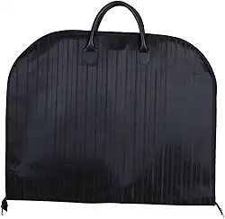 Generic Capa de Terno Protetor de Terno Leve Bolsa Dobrável para Pendurar Bolsa de Roupas para Casacos Jaquetas Ternos Roupas PRETO