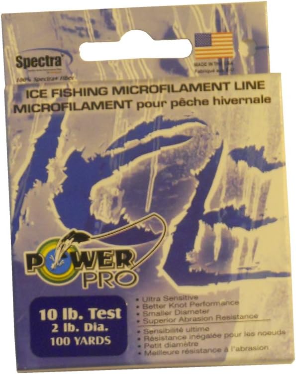 Power Pro Ice Fishing Line, Blue, 5 Pound/100 Yard, Monofilament Line