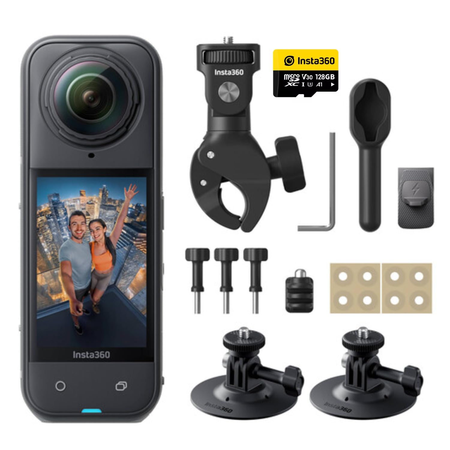Insta360 X5 Motorcycle Bundle - Waterproof 8K 360 Degree Action Camera.
