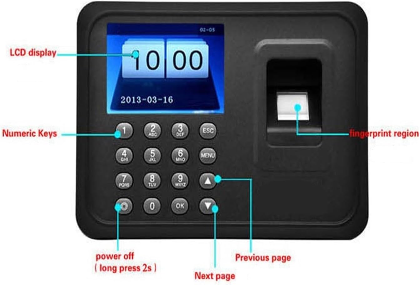 指紋出勤管理機 A01 パンチカード機 指紋式出勤管理機 英語機
