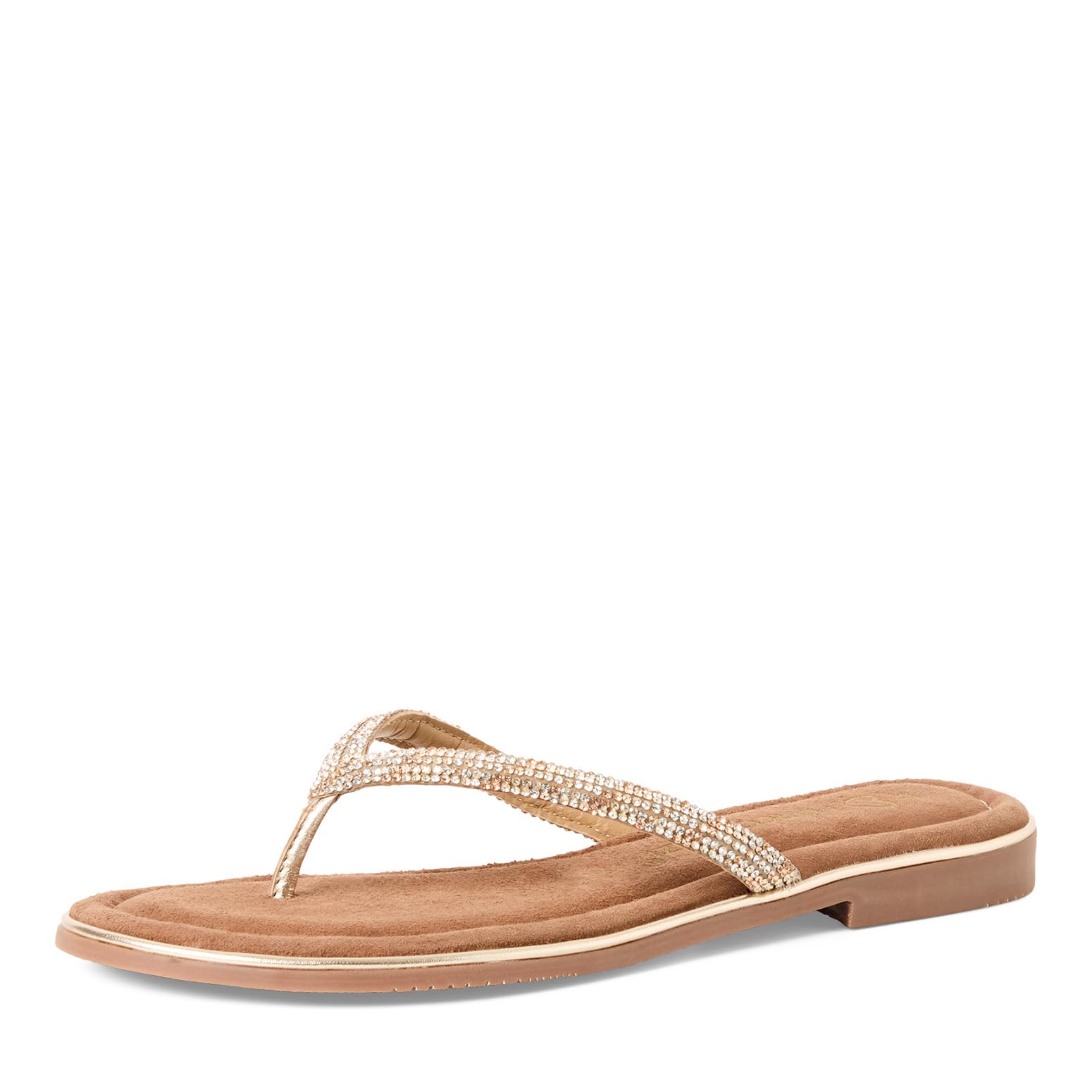 Marco Tozzi Women Sandal Soft Feel Me Footbed Modern, Metallic (Platinum Comb), 6 UK