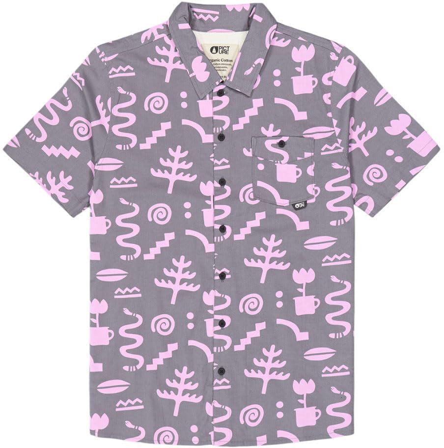 Chemise MATAIKONA SS Picture 2025 Snake Print manches courtes imprimé sauvage homme