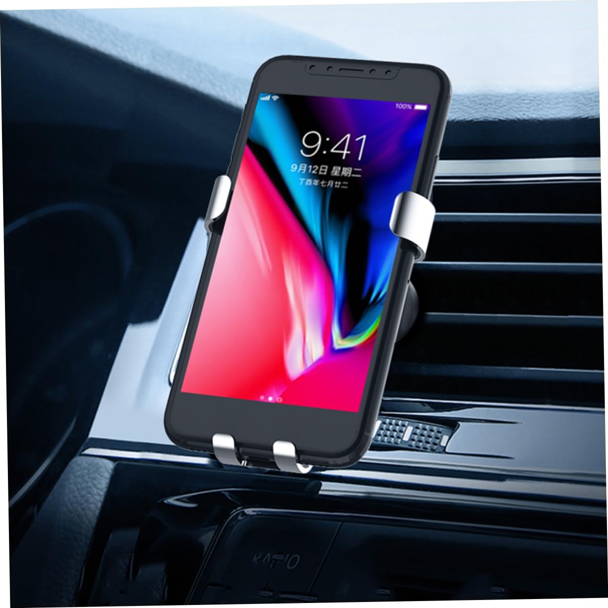 Hemobllo 3pezzi Supporto Per Telefono Da Auto Metallo Con Gravità Porta Smartphone Per Auto Compatibile Con Telefoni Da Rotazione Sicurezza Guida e Facilità Di Utilizzo