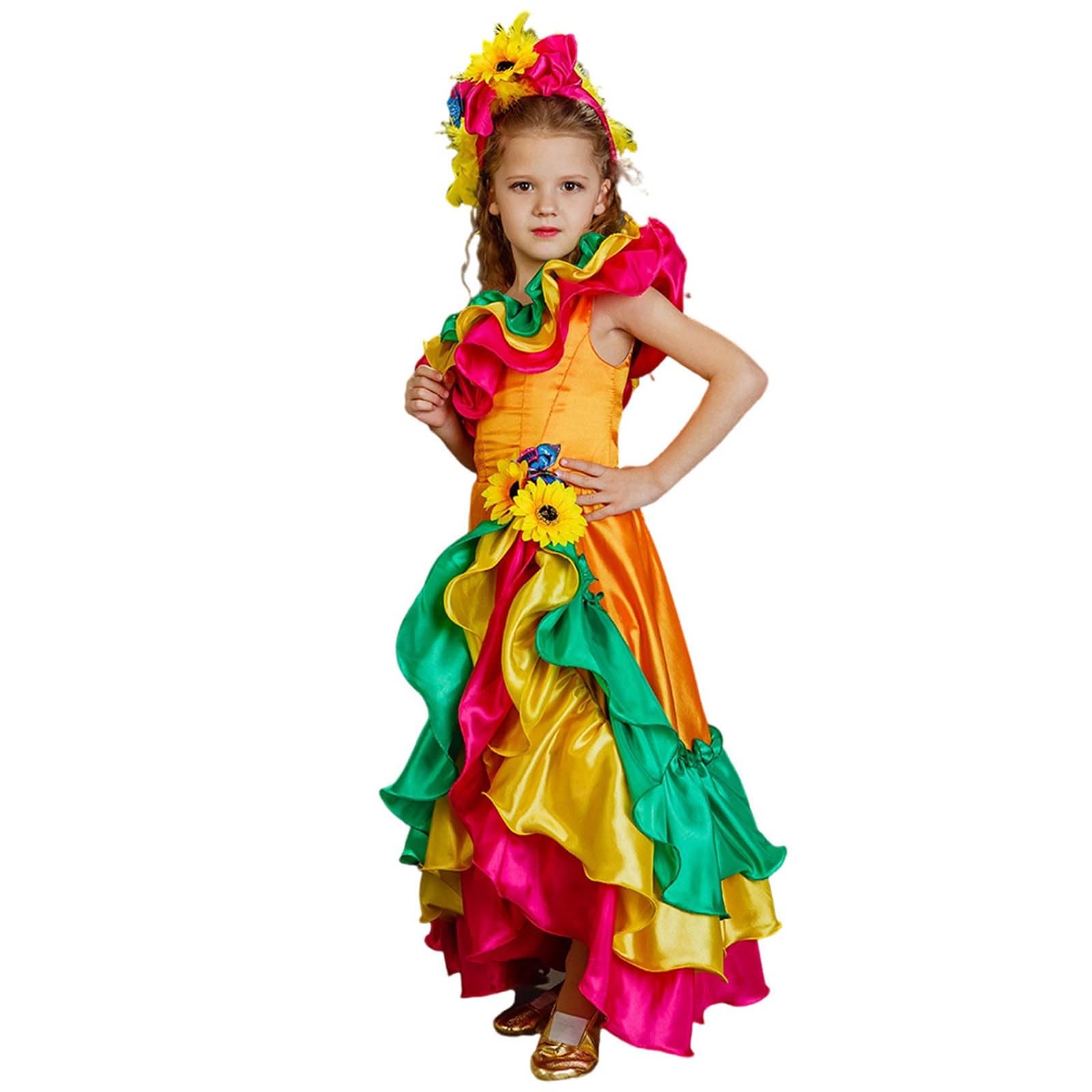 Disfraz Halloween NiñA Disfraz Bruja Malefica NiñO Esqueleto Momia，Disfraz niños vestido Halloween traje cosplay actuación escenario volantes estilo elegante corte uso todo año