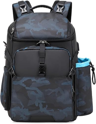 Miniatura 1 de Tuceng Camera Backpack DSLRSLRMirrorless Case Large Men&Women Photography Bag with Laptop Compartment&Tripod Holder (Blue)
