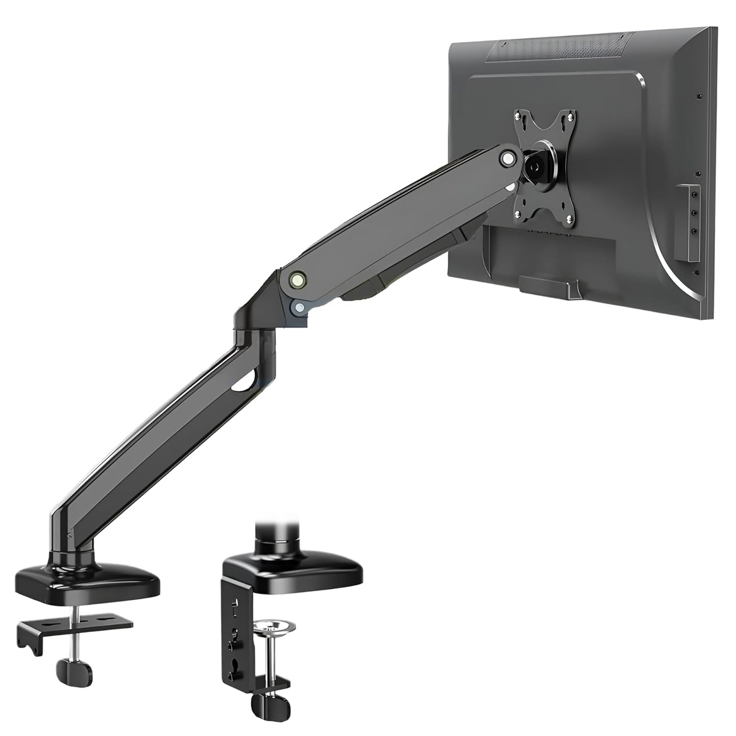 Monitor Arm from 13 to 34 Inch Monitors Fits Upto 22 lbs Screens with Adjustable Gas Spring Arm