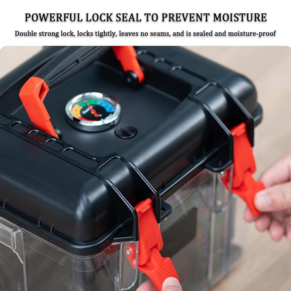 Funda impermeable para cámara con almacenamiento de lentes a prueba de moho, incluye tarjeta electrónica de absorción de humedad y almohadilla a prueba de humedad, funda protectora para cámaras y