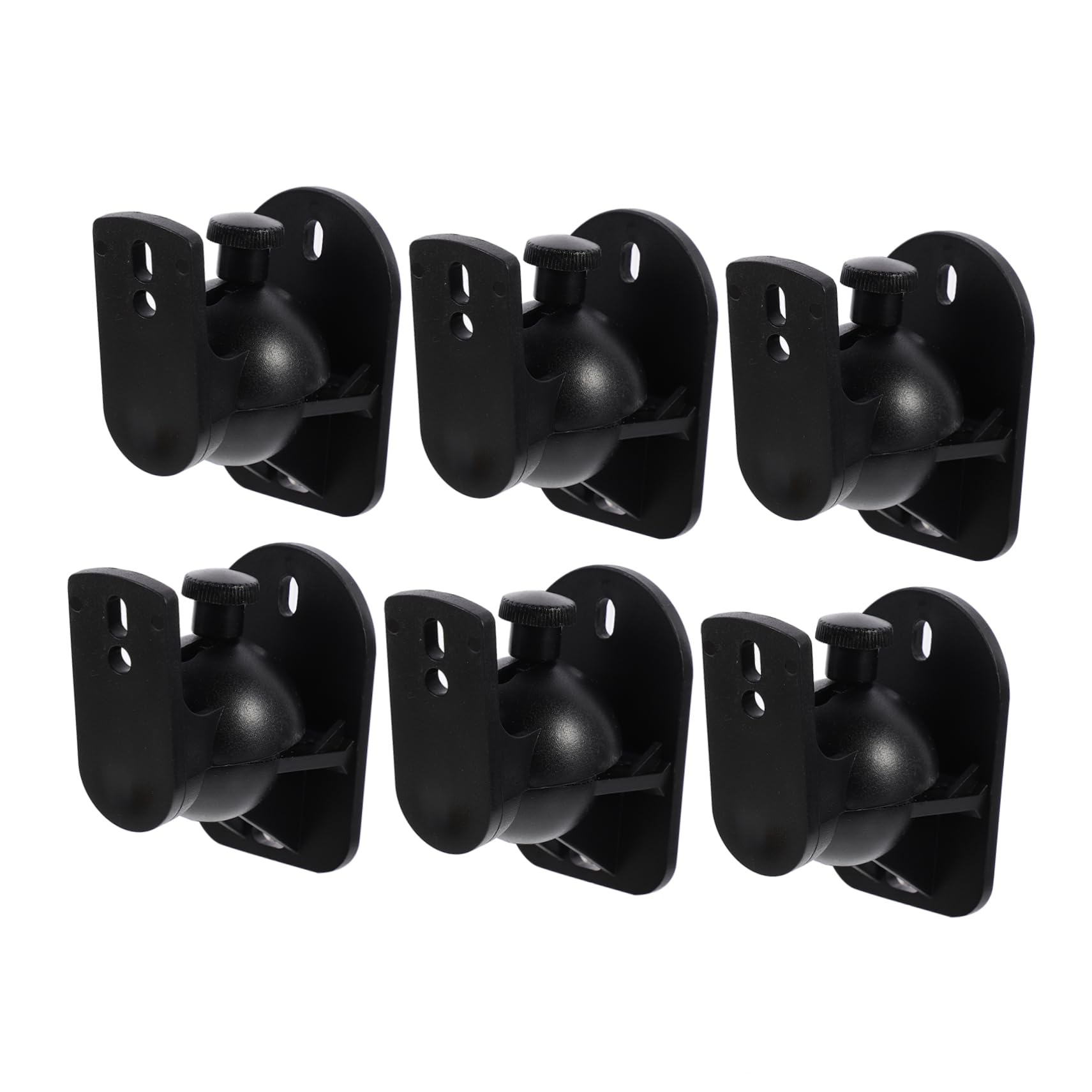 6sets Staffe Muro Per Altoparlanti Regolabili Supporti Per Casse Acustiche Design Moderno Per Casa e Ufficio Facile Installazione e Angolo Di Visione Ottimale