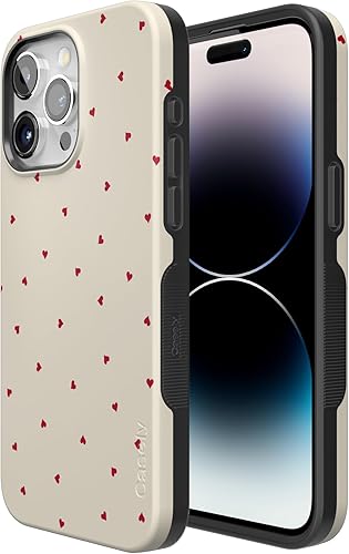 Vista 467 de Casely Funda para iPhone 15 Pro Max Jardín Secreto Flores mixtas Funda atrevida Compatible con MagSafe y botón de acción Secret Garden