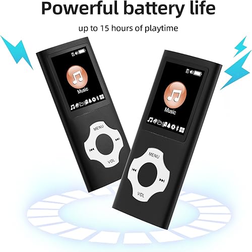 Miniatura 5 de El reproductor de MP3 es un reproductor de música portátil con una tarjeta micro sd de 32 GB, pantalla de 1.8 pulgadas, con radio FM, grabación,