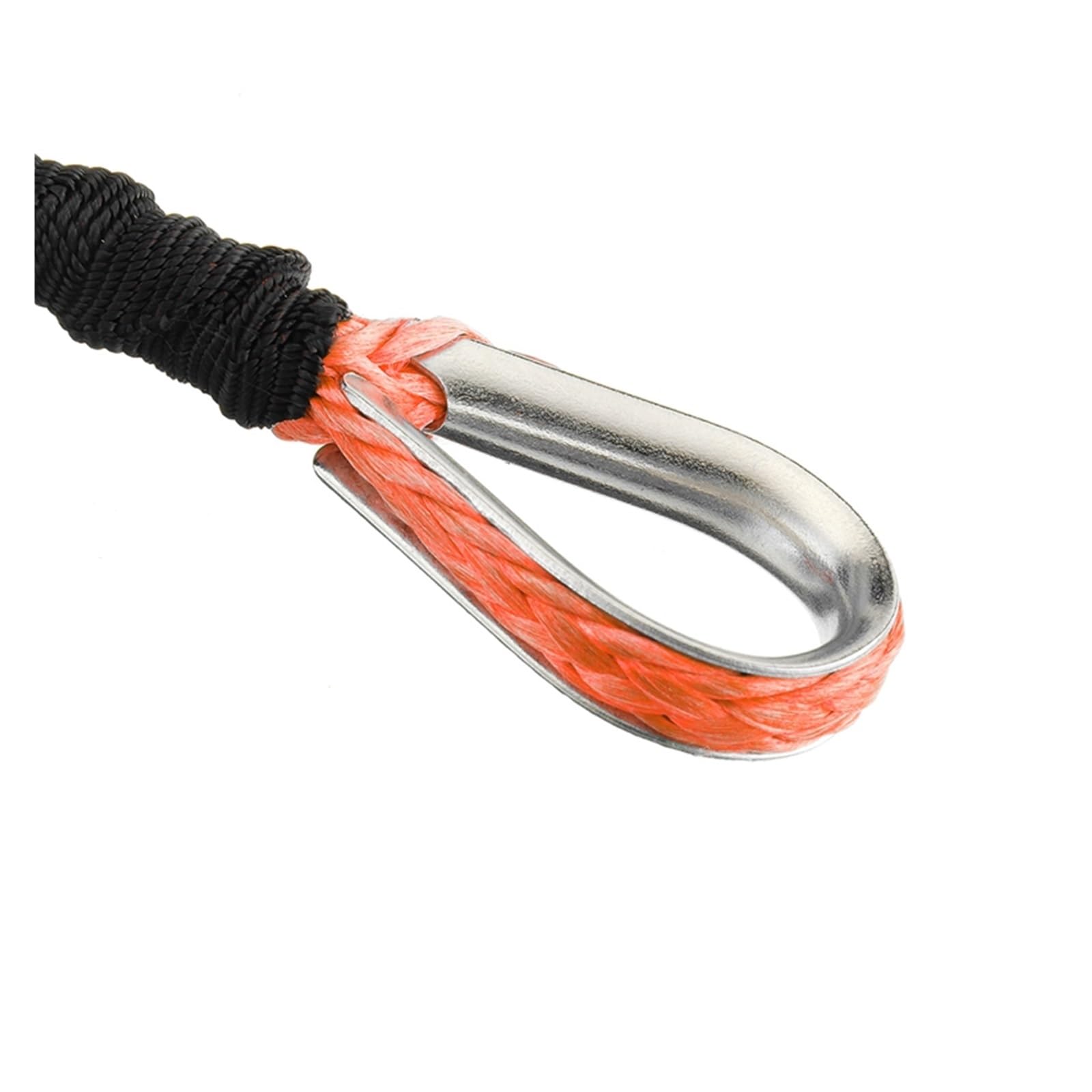5 Millimetri In Fibra Sintetica Di Traino Verricello 15 M Cavo Corda String Linea 5500lbs/7700lbs For ATV UTV SUV 4X4 4WD Forte Resilienza(Orange)
