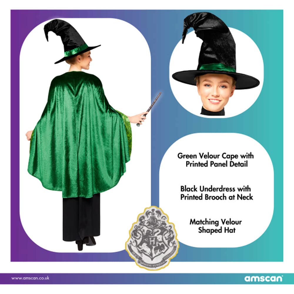 amscan Costume da professore McGonagall con licenza ufficiale di Harry Potter