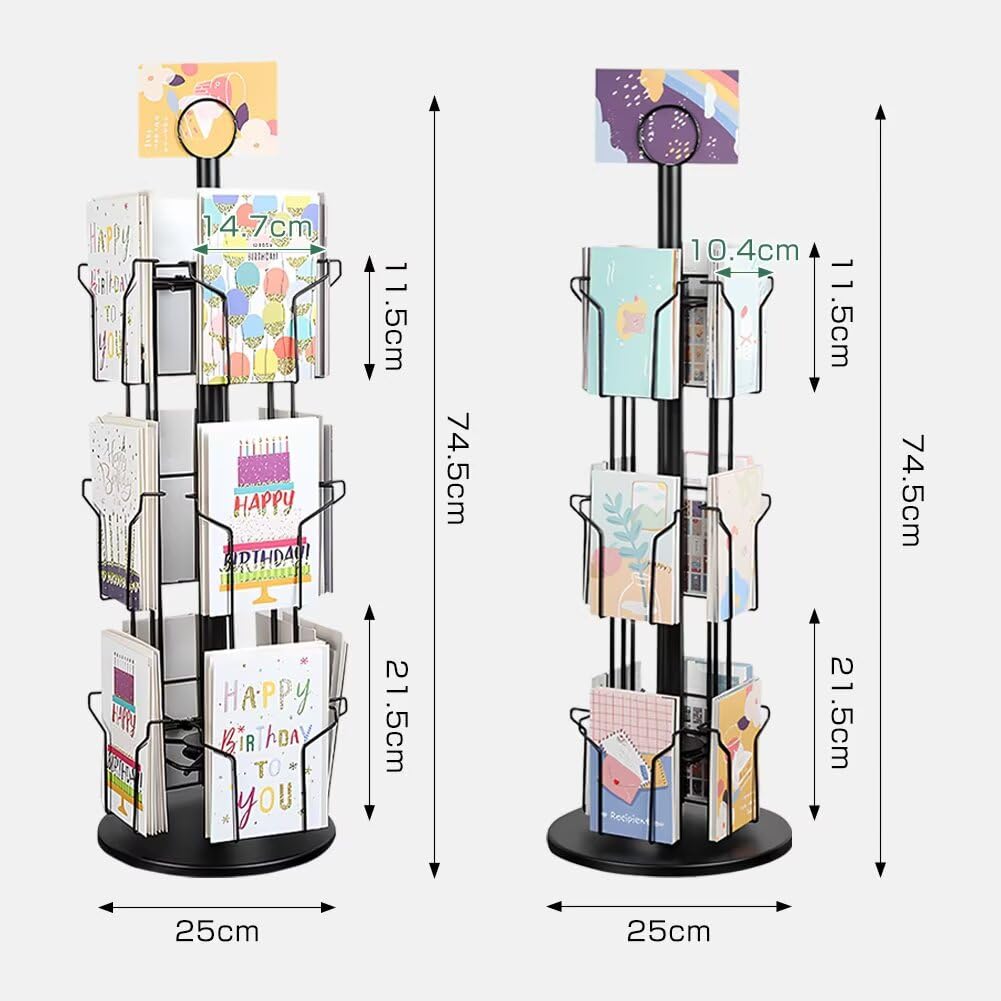 ポストカード卓上回転ラック Amazon.co.jp: 卓上ポストカード回転什器 トーネット: 文房具