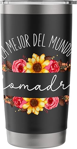 Miniatura 3 de La Mejor Comadre Del Mundo - Vaso aislado de acero inoxidable para madrina española