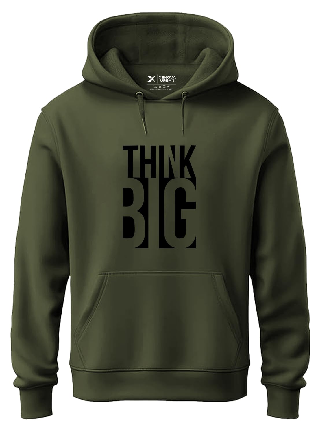 xenovaurban Hoodie for Men/Women | Unisex fit Cotton Fleece Hooded Sweatshirt - THINKB1-picture-16