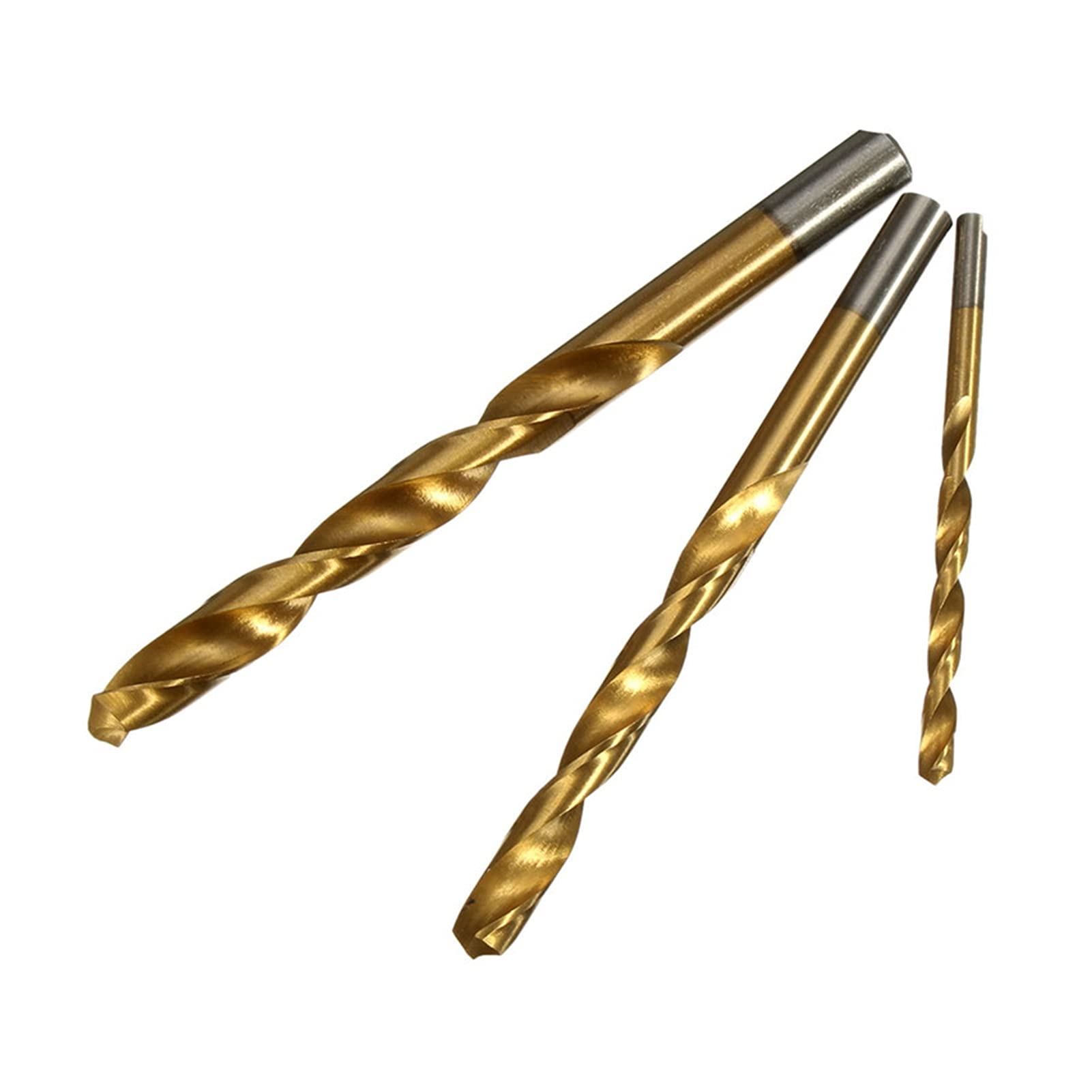 punte del router 99 set di punte da trapano rivestiti in titanio da 1,5-10mm, bit di torsione manuale ad alta velocità in acciaio ad alta velocità, for la perforazione di legno, plastica e a