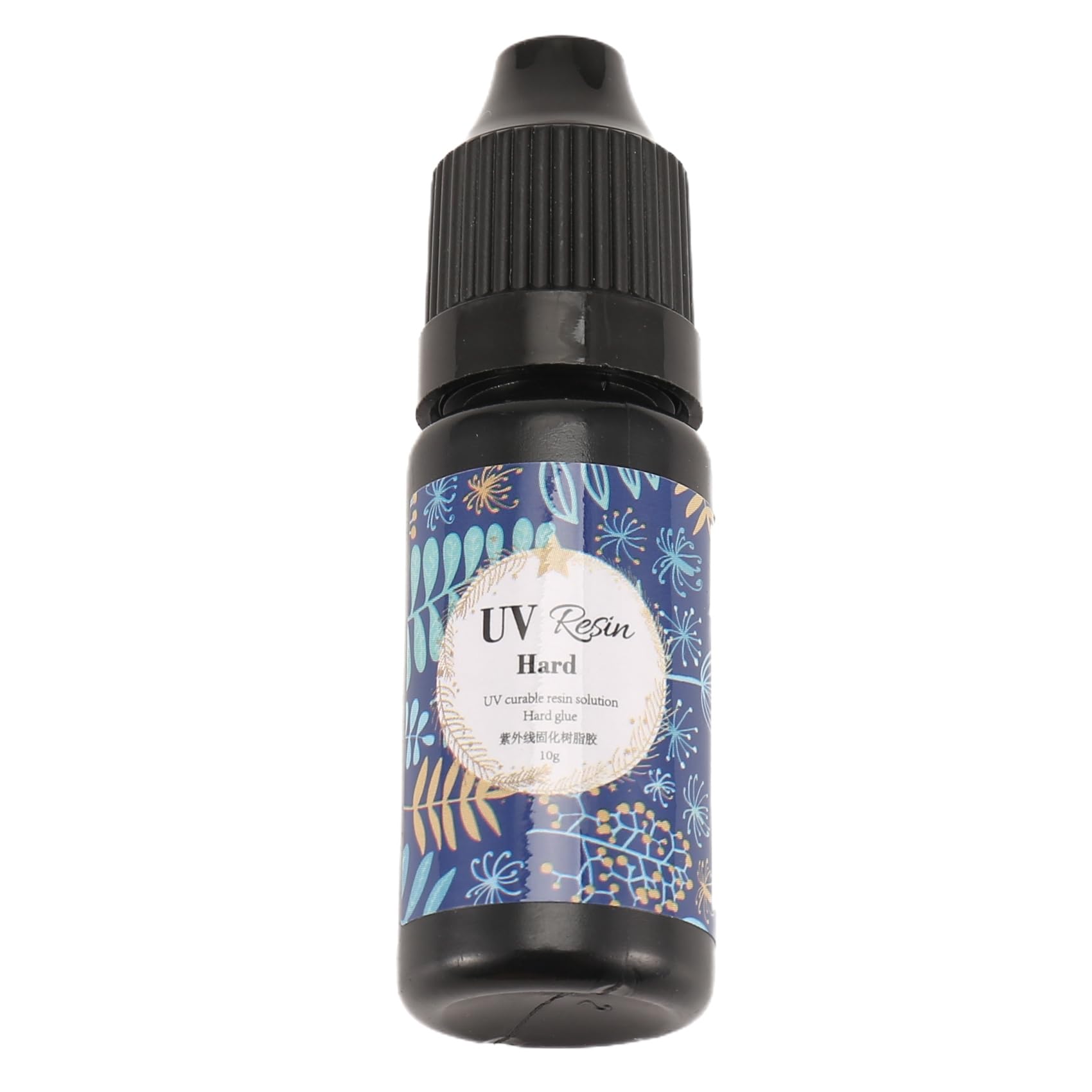 Fuhjythy Hard UV Resin Glue Clear Ultraviolet Curing Quick Drying Epoxy Resin UV Glue DIY Jewelry Making Tools Easy to Carrying 10G