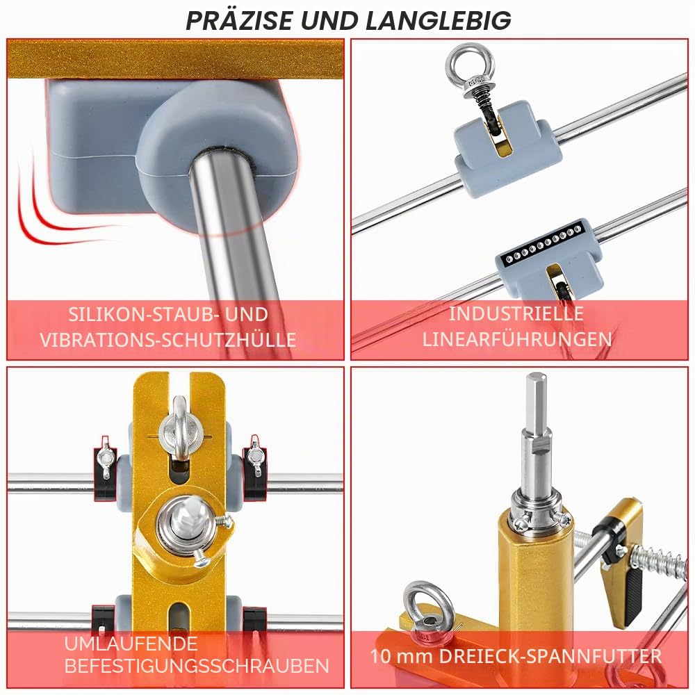 DUEBEL Türschloss Loch Opener Kit Türen Lock Mortiser Kit für Holz Türschloss Jig Mortising Maschine Türschloss Installation Kit Jig Mortise Maschine Türscharnier Jig and Lock Zungenöffner