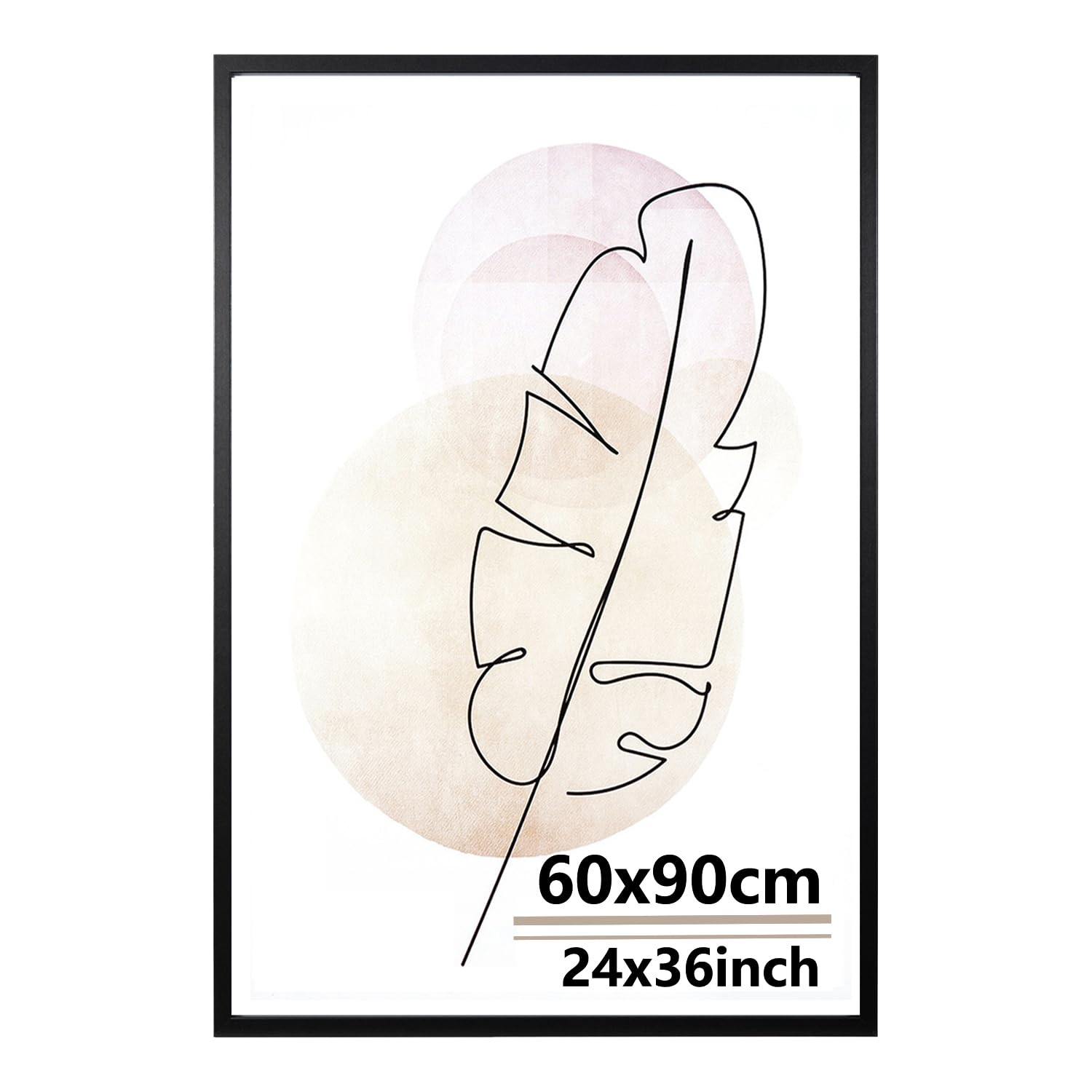 KAIWIN Bilderrahmen für Wand und Schreibtisch, Weiß, 61x 91.