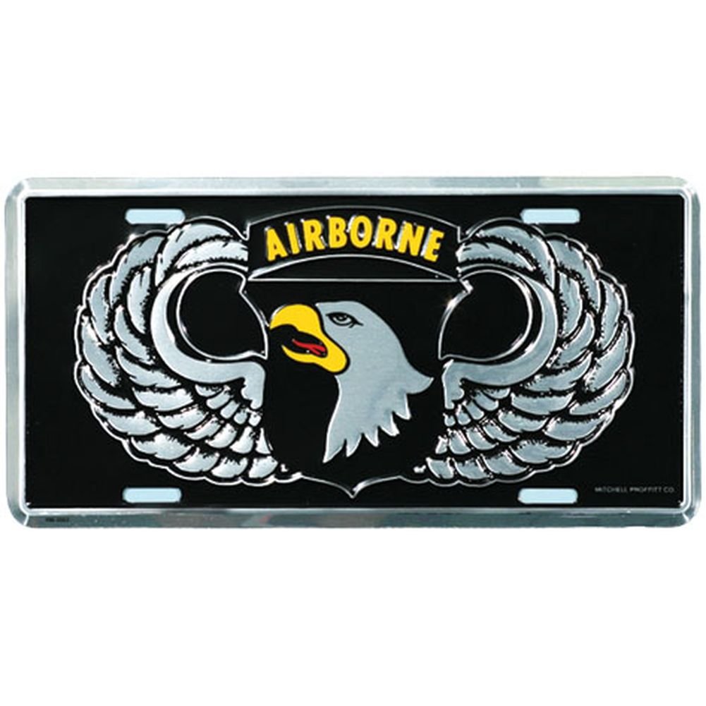 101st Airborne Wings License Plate