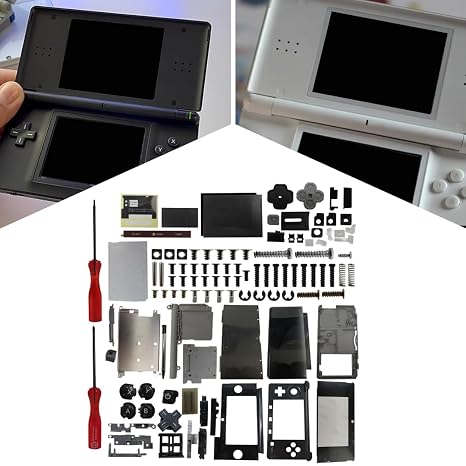Upgraded Gaming Console Housing Shell Repair Parts Fit for Nintendo 3DS System w/Tools(Black) [video game]
