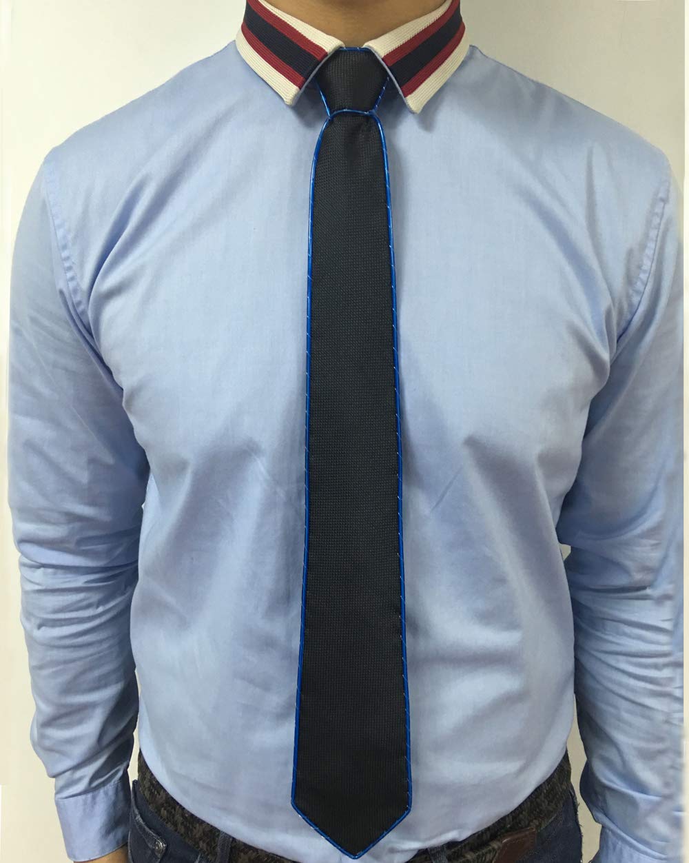 Light Up Neck Tie Led Tie for men Novelty Necktie for Rave Party Burning Man