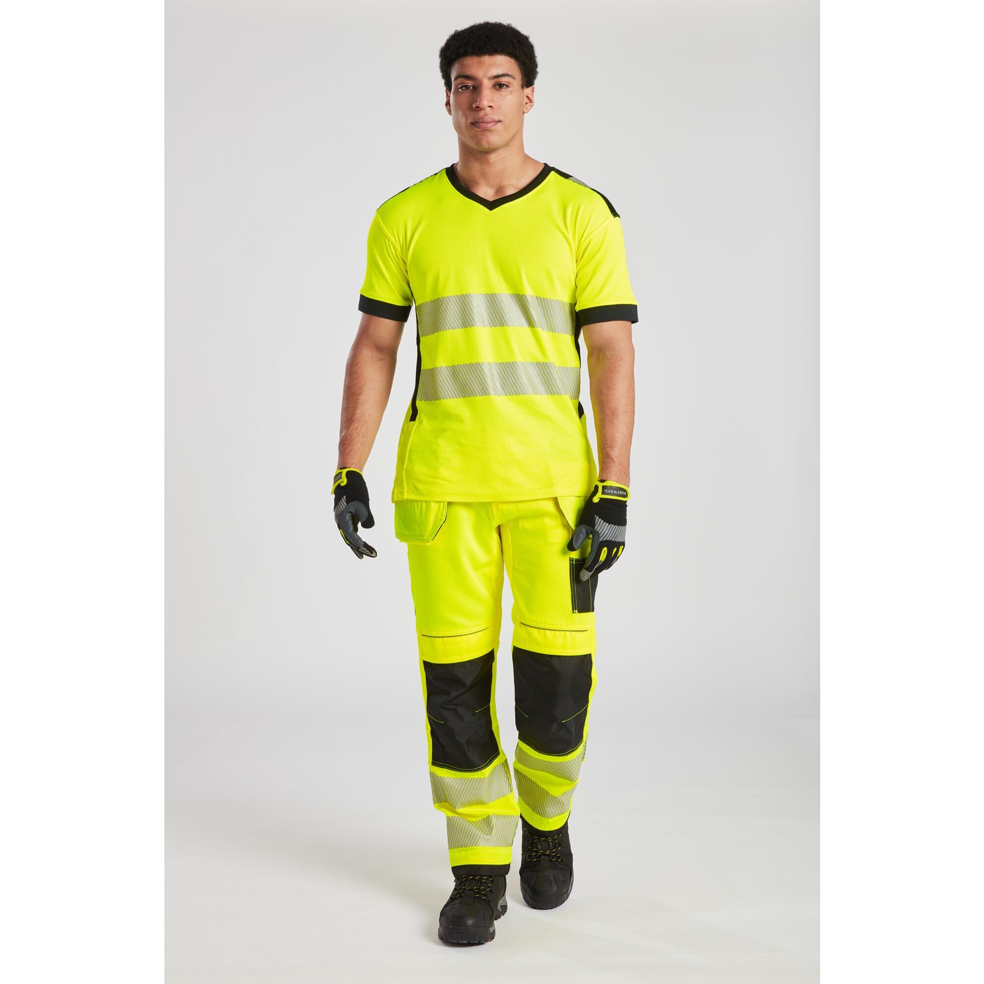AmazonUkkitchen Portwest T501YER Vision Hi-Vis Holster Pantalones,