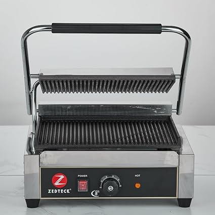Commercial Sandwich Griller REE811E | Efficient Sandwich Press for Quick Meals