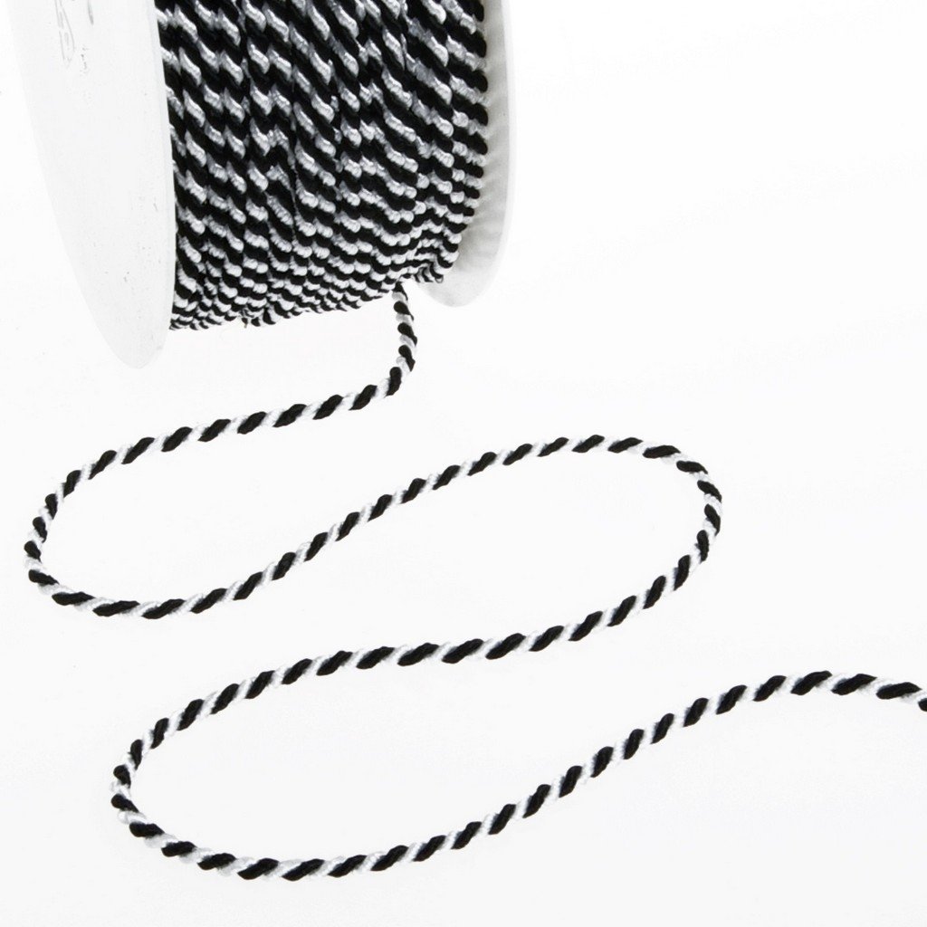 Cordon tresse bicolore 2mm resistant 100m Deko und Band 211010 190