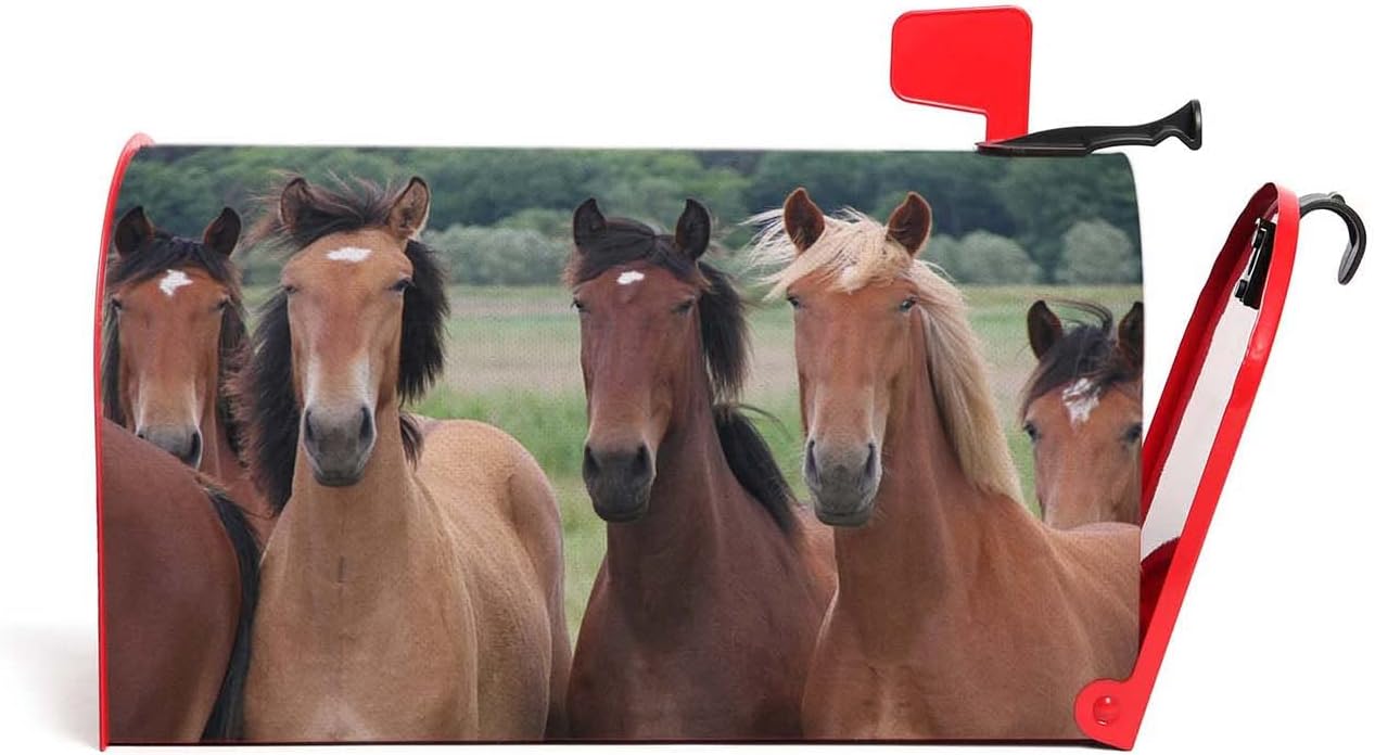 Numland Wild Running Brown Horses AntiUV 100