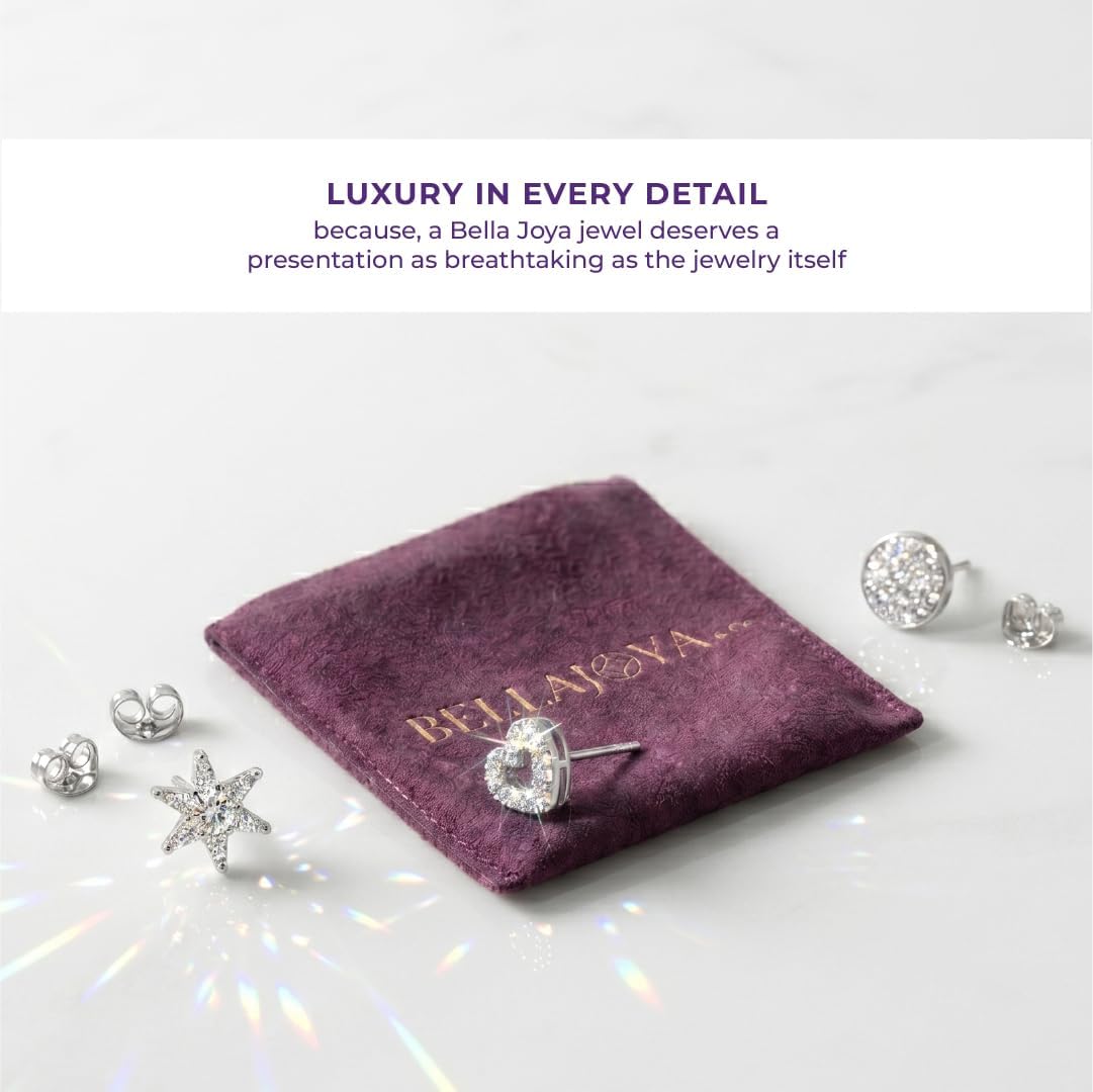 Lab Grown Diamond Earrings for Women | 1/10-1/2 CT TW Sterling Silver Diamond Earrings | Dazzling Diamonds Jewelry Designs to Choose From
