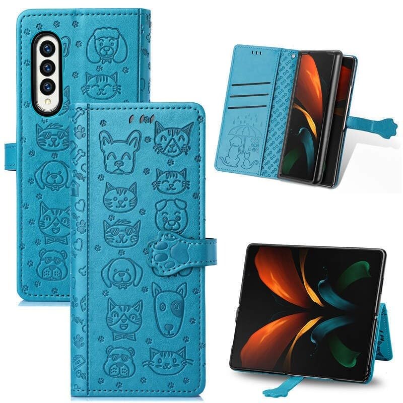 Housse Samsung Galaxy Z Fold 7 bleu pour les déplacements professionnels et quotidiens