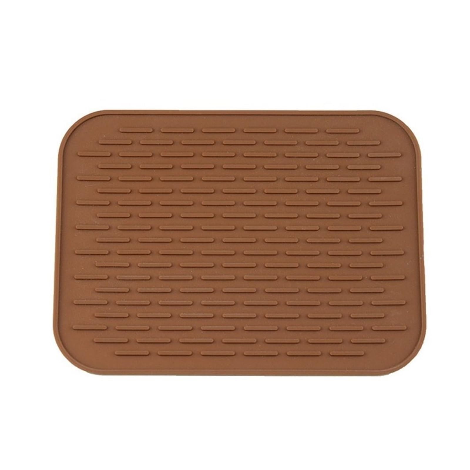 JZQKXMVNCLH Multifunction Silicone Heat Resistant Mat Non-slip Rectangle Table Placemat(Coffee)