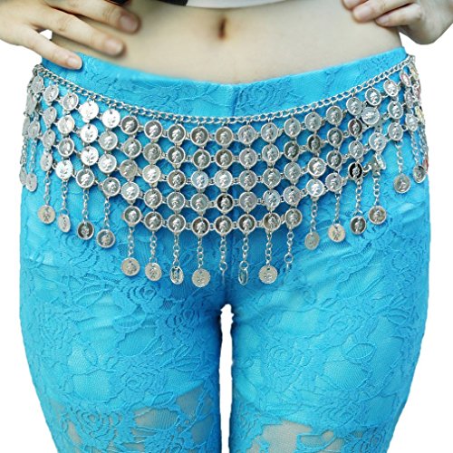 Women's Belly Dance Tower Shape Metal Hip Scarf
