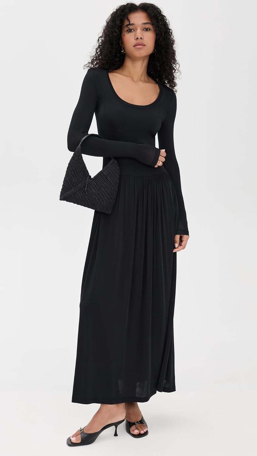 Ulla Johnson Women's Amal Jersey U-Neck Dress - Image 5