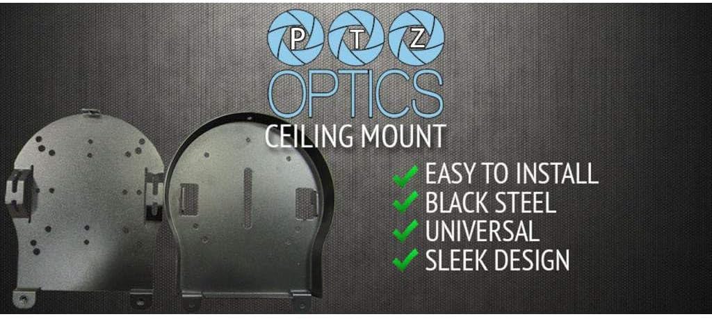 PTZOptics HuddleCamHD Small Universal Ceiling Mount for PTZ Camera