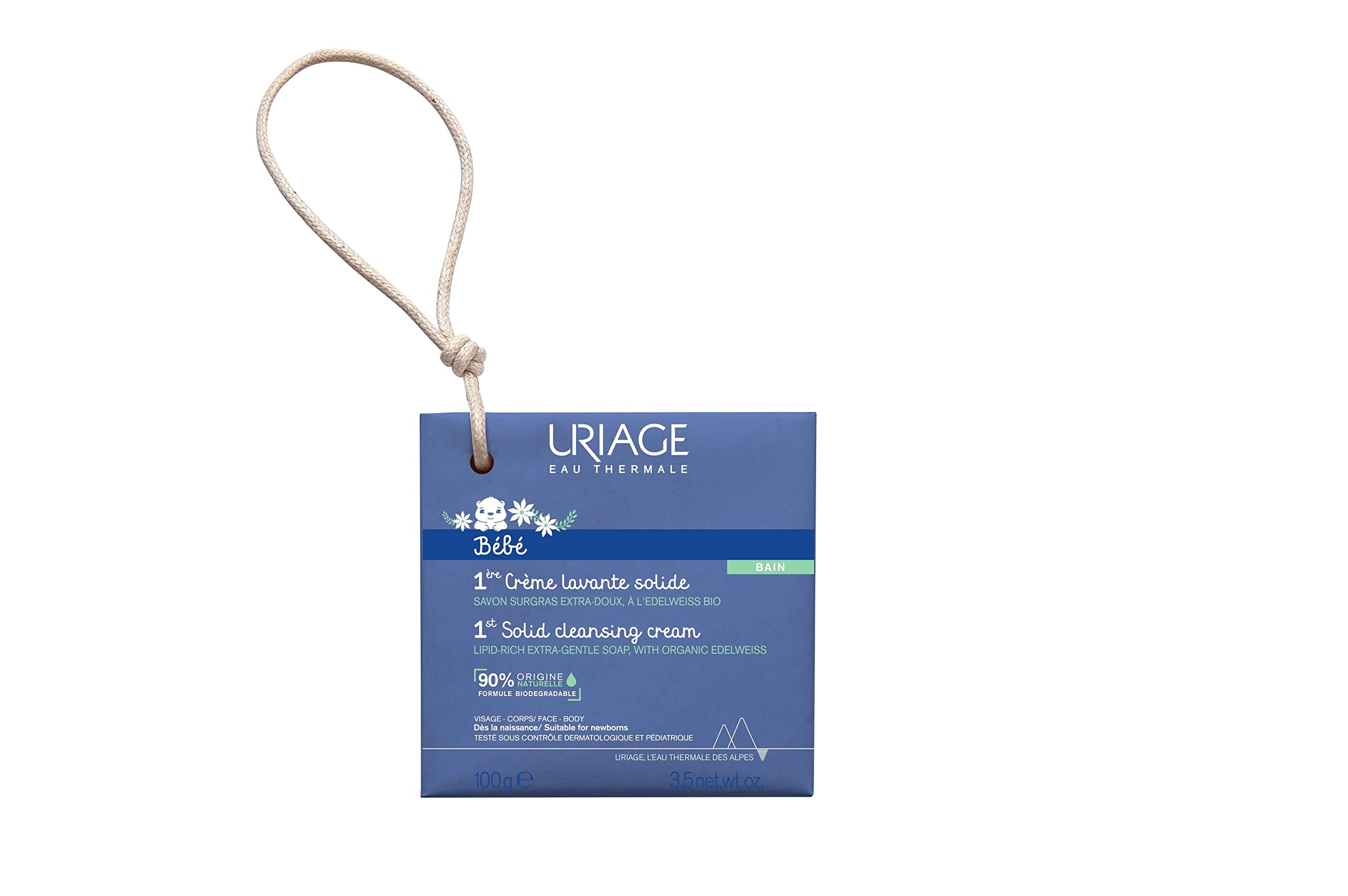 Uriage Baby 1st Solid Cleansing Cream 100g, Multicolored
