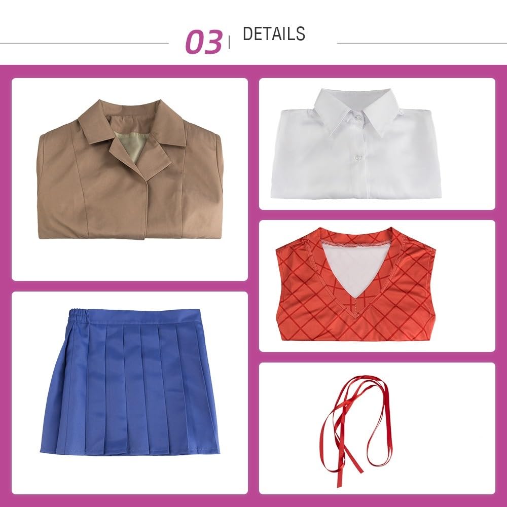 Monika Sayori Yuri Natsuki Uniform Schuhe Cosplay Kostüm Damen Matrosenanzug Outfit Komplettes Set