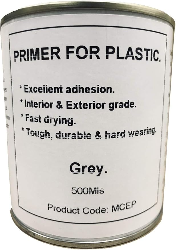 1 x 500ml Light Grey Plastic Primer Paint GRP Fiberglass Boat Caravan