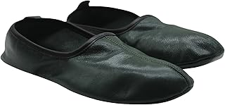 Womens Indoor Leather Slippers Traditional Babouche House Shoes Barefoot Moccasin