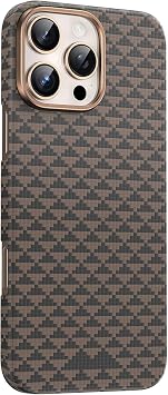 CONSTRAIN - iPhone 16 Pro Max ile uyumlu K l f Magsafe ile uyumlu  arj  zellikli 0,5 S per  nce Aramid Karbon Fiber Paris Kevlar
