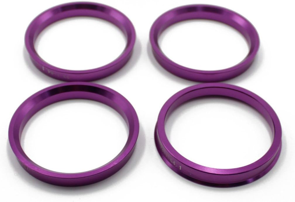 DOTI CAMP 73.1mmOD-67.1mmID Wheel Hub Centric Rings Aluminum(Purple, set of 4) For Chevrolet Buick Camaro Cadillac