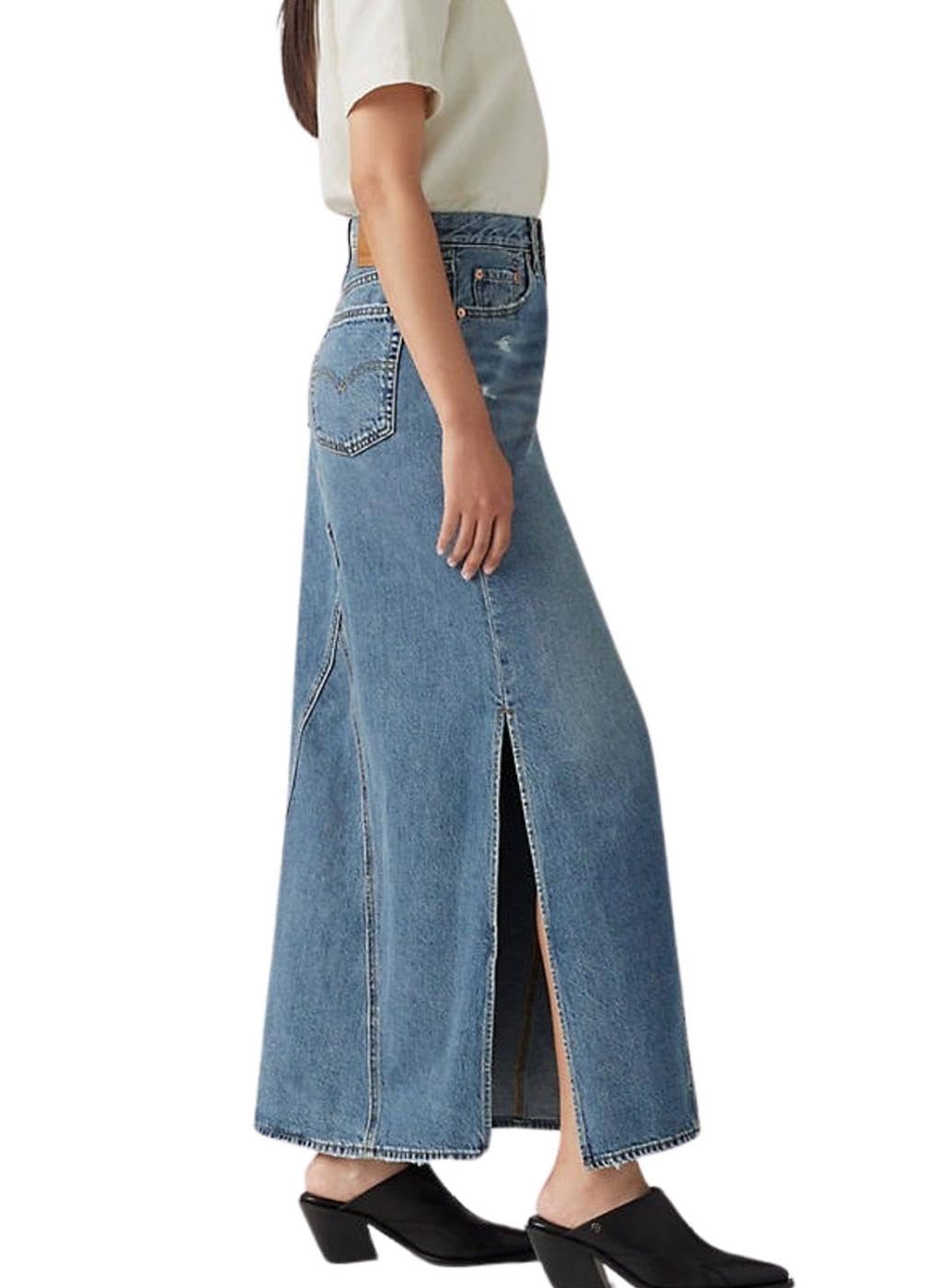Levi'S Iconic Long Slit Falda Mujer (Pack de 1)