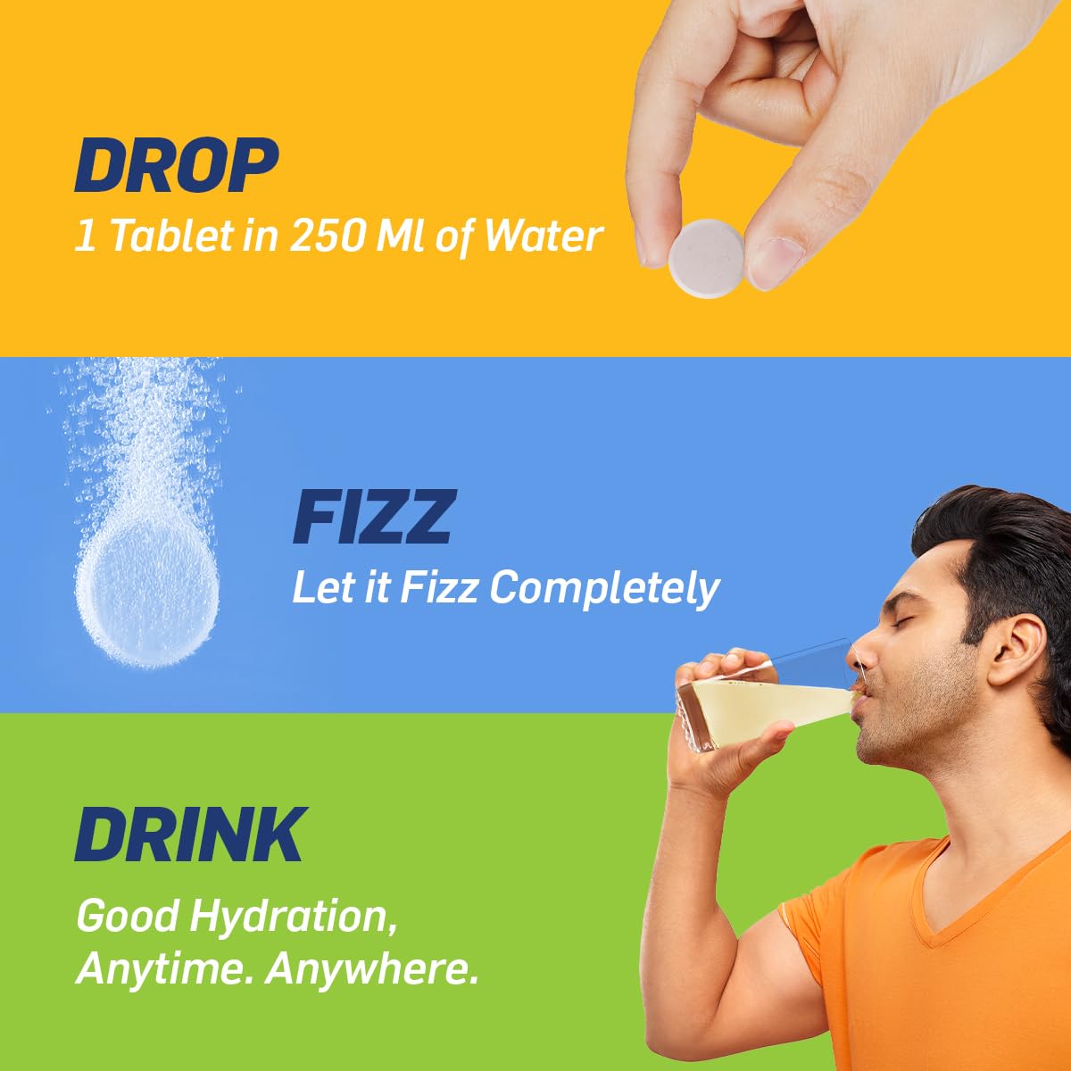 Fast&Up Reload Zero - Zero Sugar Instant Energy & Hydration Drink - Lime Lemon Flavour - 25 Effervescenet Tablets - Image 4 thumbnail