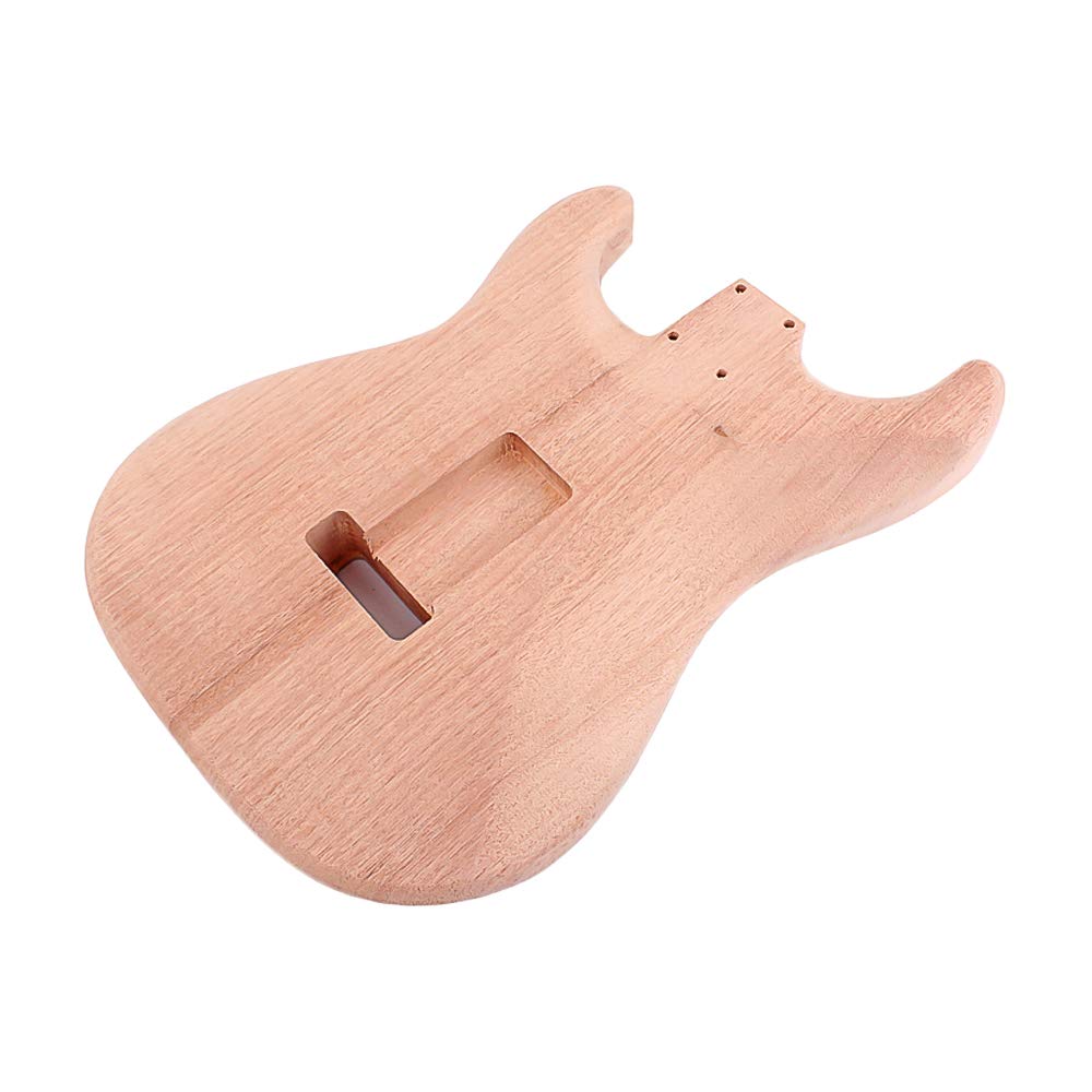 Amazon.co.jp: STエレキギターボディレッドウォールナットギターDIY